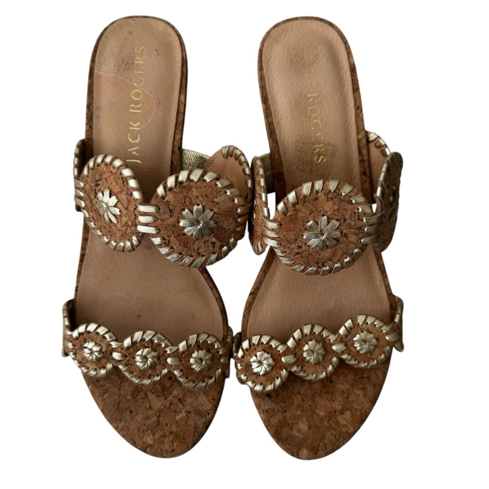 Jack Rogers Lucia Cork Wedges size 9.5